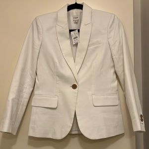 J.Crew NEW size 00 White suite jacket. never worn.